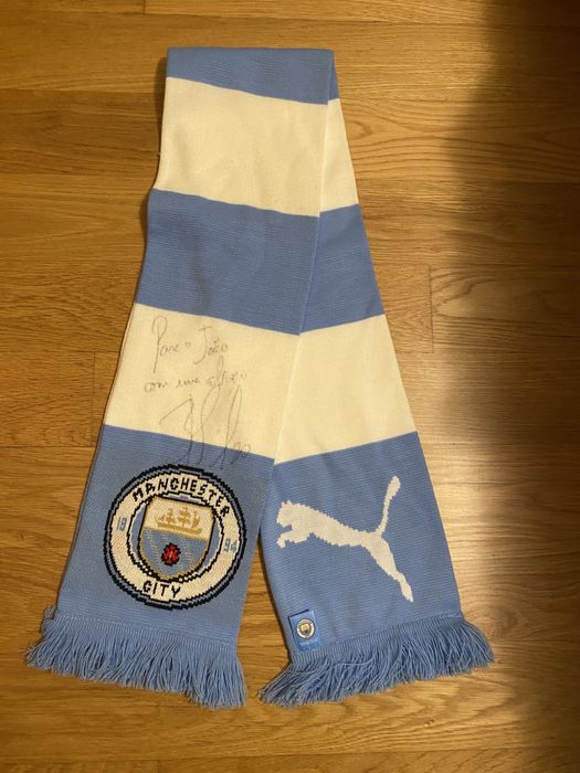 Cachecol manchester city original assinado por Bernardo Silva