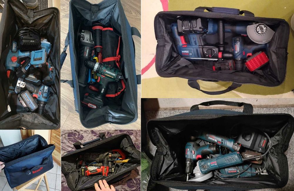 Torba Narzędziowa Mocna BOSCH Na narzędzia + Ołówek murarski Stanleya