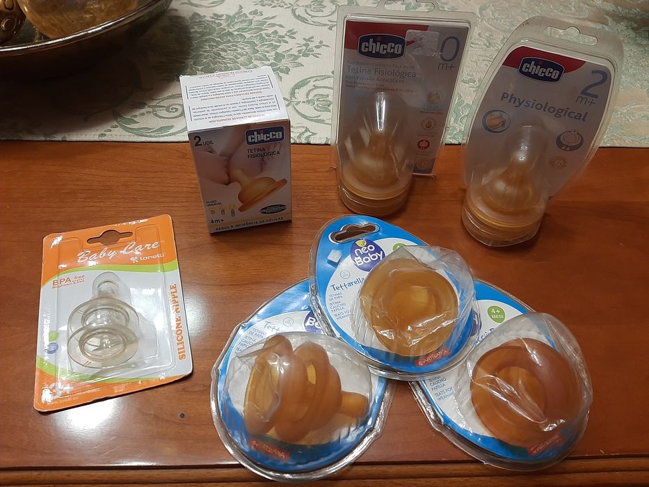 Tetinas Chicco/Avent/Nuk/Neo Baby e Baby Care NOVAS.