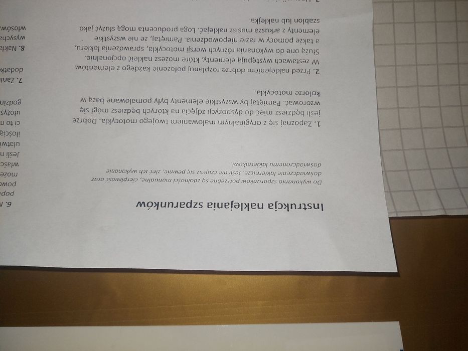 Nowe szparunki naklejki kpl wsk m06-b1 dwuramowka pl
