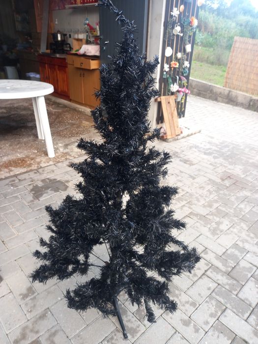 Arvore de natal preta 130cm