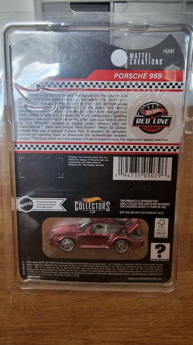 Hot Wheels rlc Porsche 959.