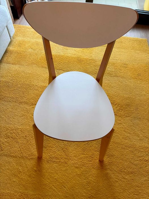 Conjunto 4 cadeiras NORDMYRA branco/bétula IKEA