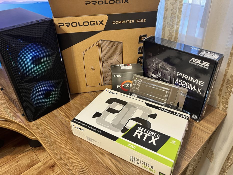Новый Игровой ПК Ryzen5500 GTX3060 12gb