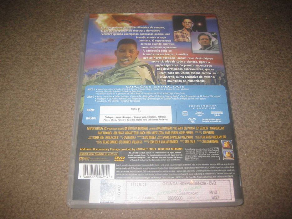 "O Dia da Independência" com Will Smith/Edição Especial com 2 DVDs!