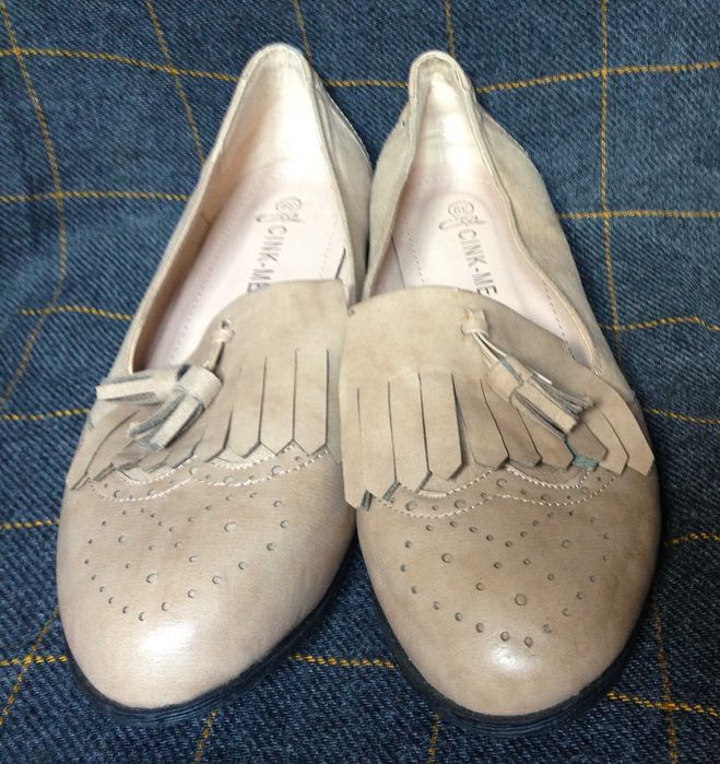 Туфли, балетки Cink Me, кожа, Франция, р.39