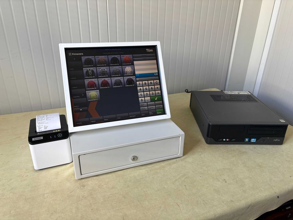 POS TouchScreen / Caixa registadora + programa novo + Garantia