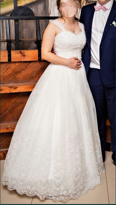 Suknia ślubna Princessa r. 36/38 gorset