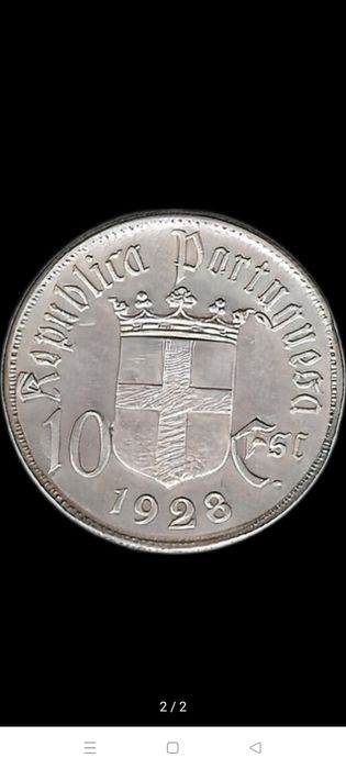 Moeda 10 Escudos Comemoração de Batalha de Ourique 1928