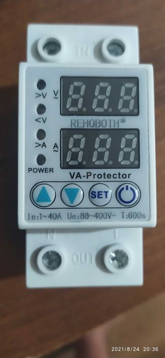 Реле напряжения (защита от перенапряжения)