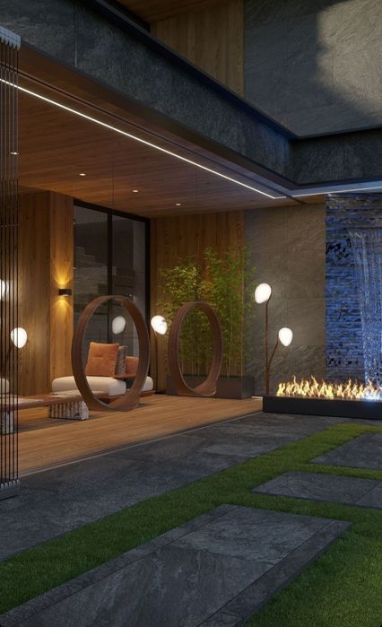 Конча Заспа Козин Дом в стиле хай-тек с выходом на Днепр