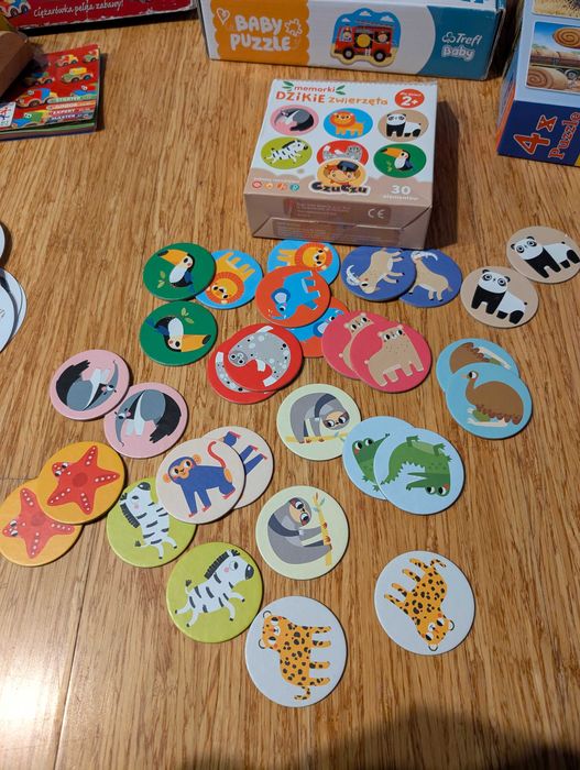 Gry Smart games, Pucio pierwsze zabawy 1+, puzzle 2+, 4+ memorki