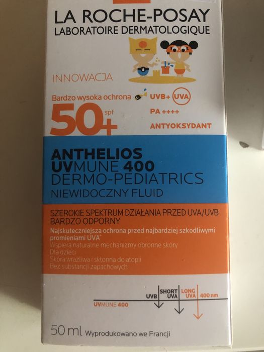 La roche posay spf 50 fluid ochronny dla dzieci