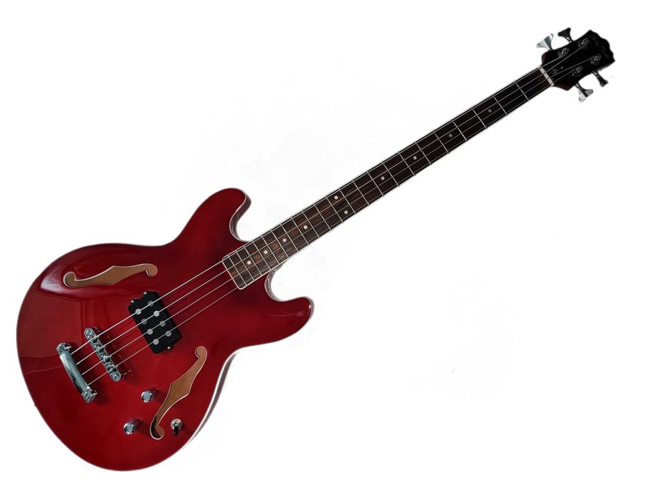 HARLEY BENTON HB-50 Cherry Red bas semi-hollowbody ustawiona lutniczo!
