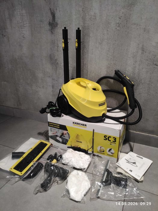 Parownica KARCHER SC 3 EasyFix 1900W jak nowa fabryczny komplet