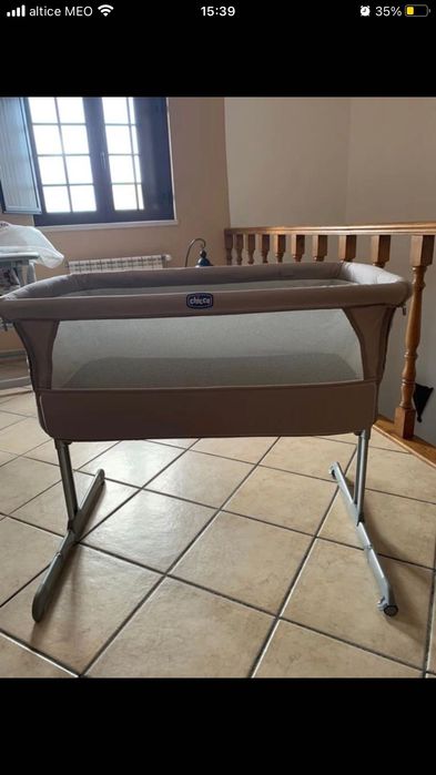 Berço Chicco Co-Sleeping Next2Me Dove Grey Usado como Novo