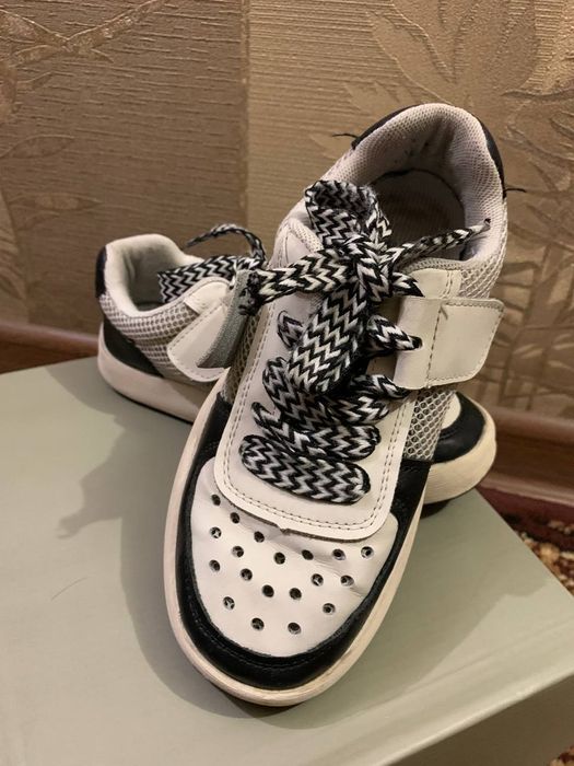 Кроссовки, кожа,