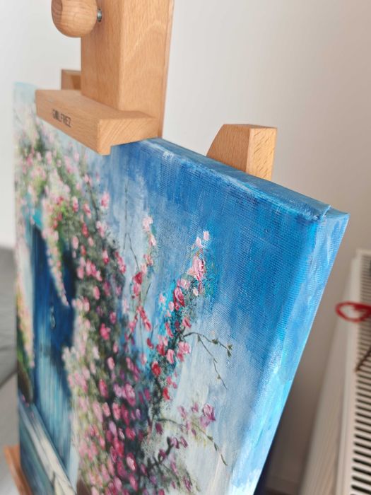 Obraz akrylowy 40x60cm lato Grecja Włochy klimatyczne drzwi