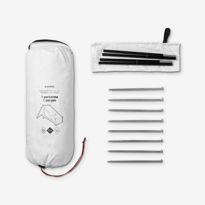 Tenda abrigo de trekking 1 lugar MT900, leve e compacta