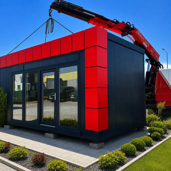 KONTENER 6x3 m PIR 100 mm | KONTENER usługowy | KONTENER handlowy | Gabinet kosmetyczny | Kontener biurowy | Domek modułowy