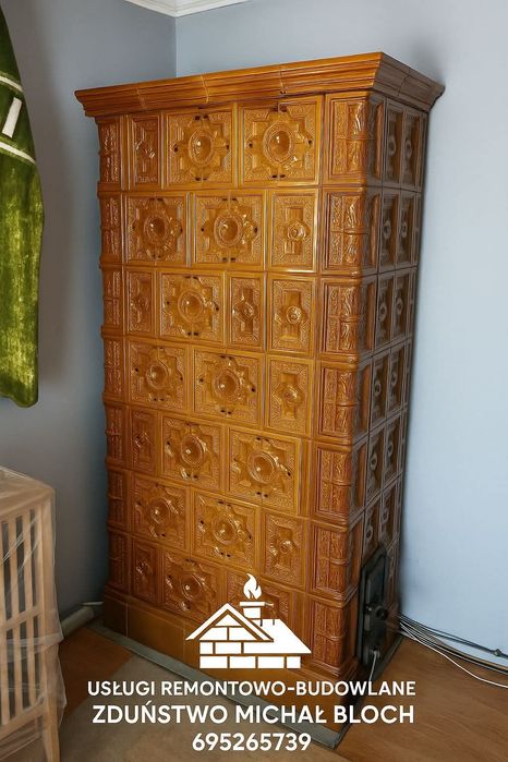 Piec kaflowy, Piecokominek, zdun