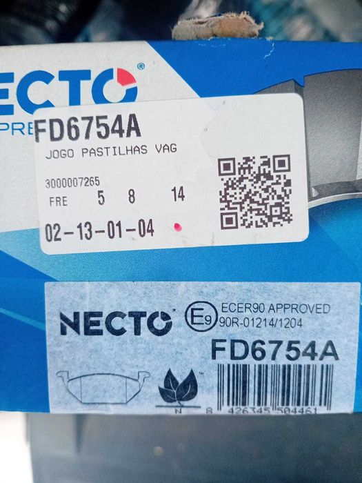 Pastilhas SKF VKBP80019 e Necto FD6754A