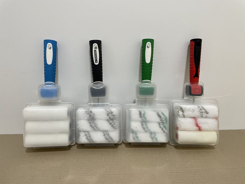 Набор валиков (6 шт+ручка) 100мм для лазури/краски, угловой PARKSIDE