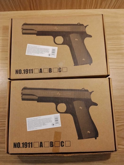Пистолет детский игровой металлический на пульках (с деффектом) Кольт 1911 Colt