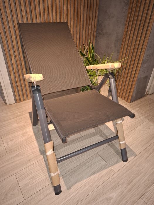 Krzesło ogrodowe fotel składany aluminiowy