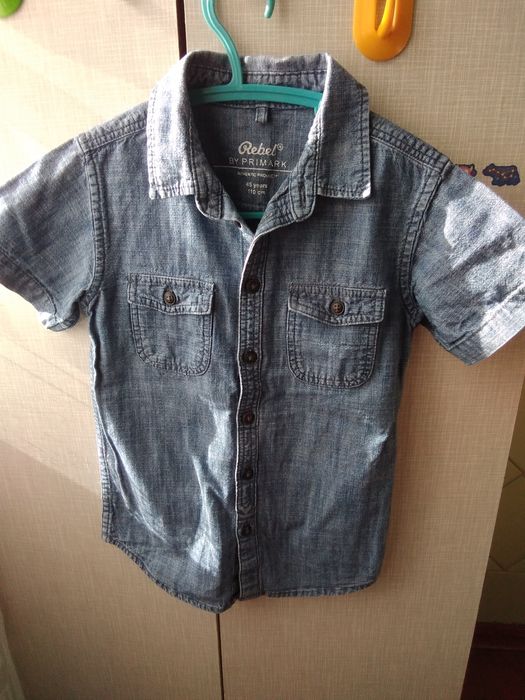 Шорти рубашка джинс 92-98см 110см.Denim Primark Tu