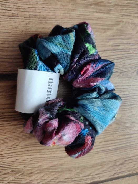 Gumka do włosów scrunchie wiskoza bambusowa Iris Nandi