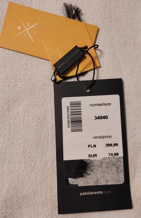 Czarne spodnie Pako Lorente L34 W40