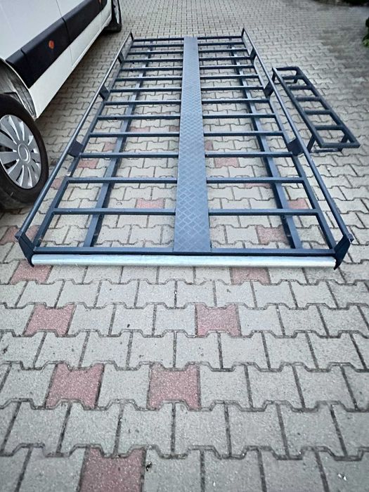 Bagażnik dachowy z rolką, platforma z drabiną do Renault Master L3H2