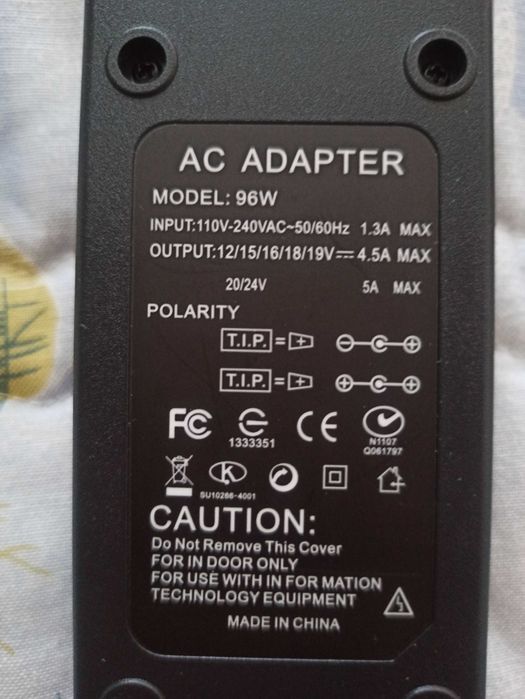 Cabo Corrente AC 12V A 24!
