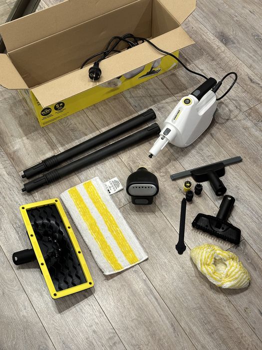 Керхер пароочисник для клінінгу для прибирання  karcher SC-1 + парова праска швабра мийка для вікон пилесос