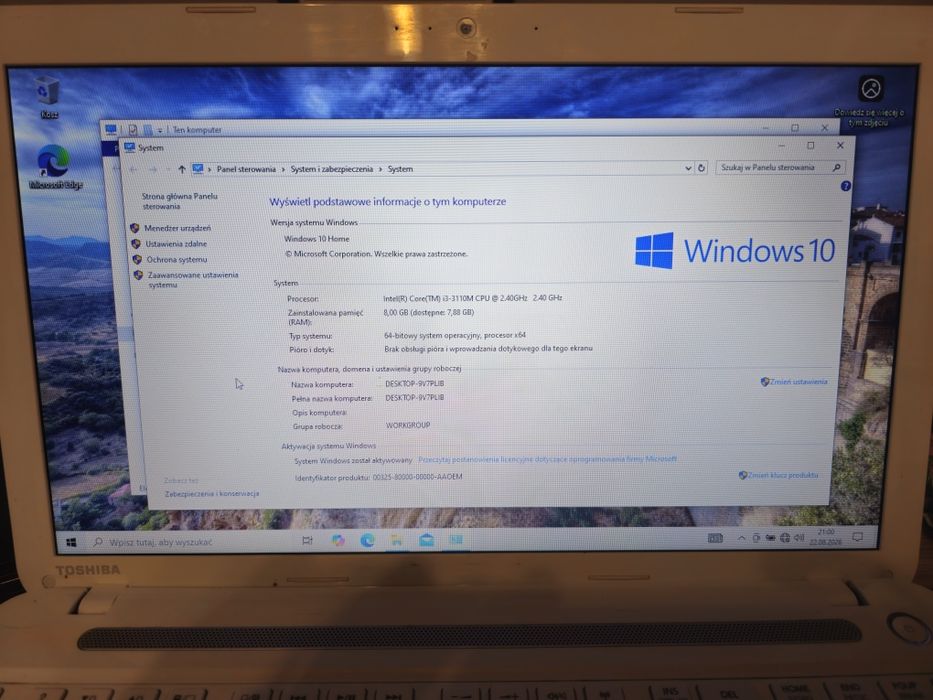 Laptop toshiba satelitte c55