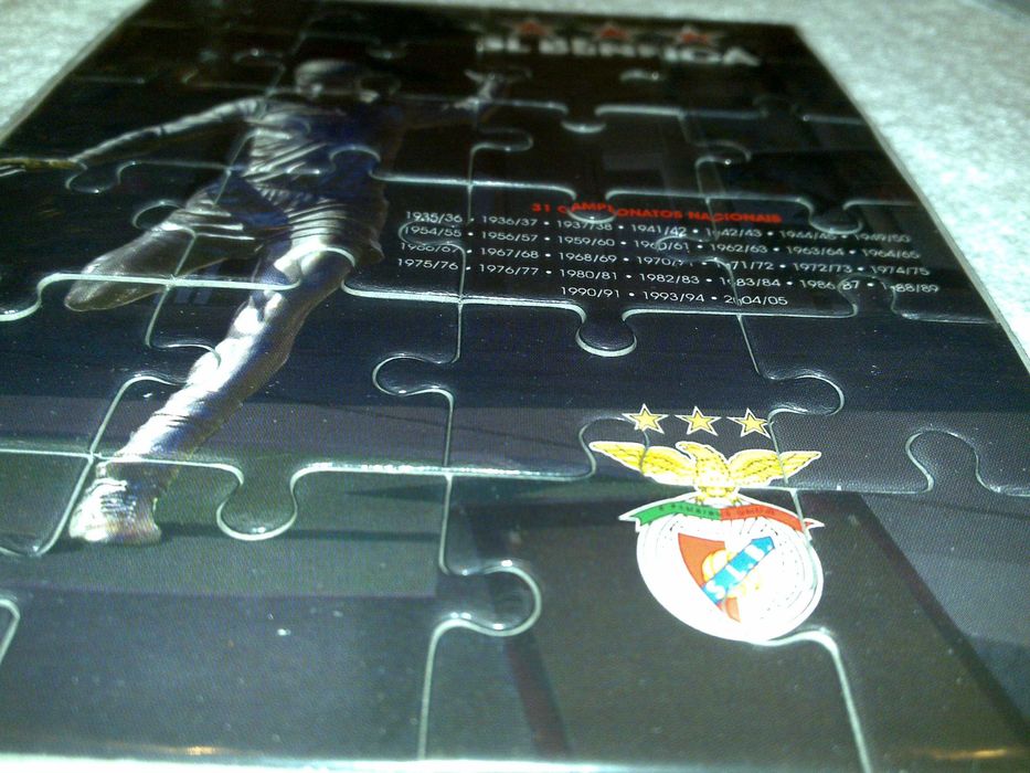 benfica (jogo puzzle imagem do eusébio 31 títulos benfica)