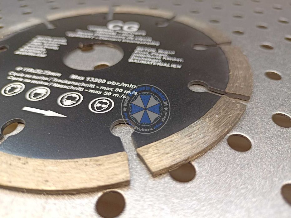 Tarcza Diamentowa segmentowa 115mm tarcza do betonu 115mm tarcza 115mm