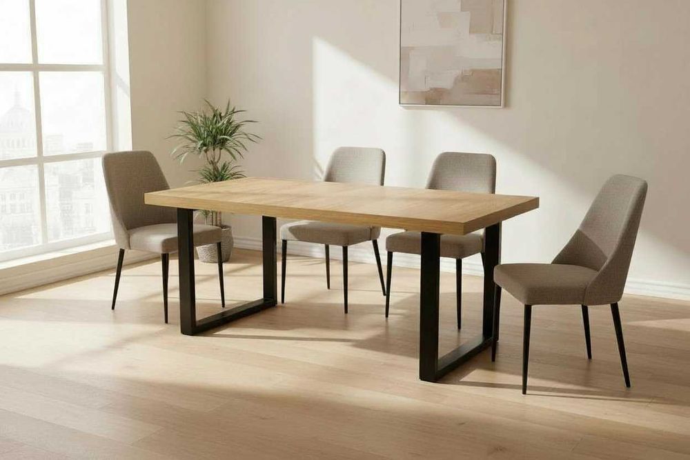 Stół rozkładany 140/240 UNO LOFT metalowe nogi|SALON|JADALNIA|KUCHNIA