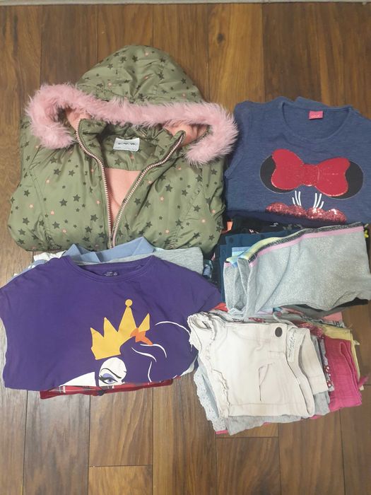 Sprzedam ubrania dla dziewczynki 110-116+ kurtka zimowa