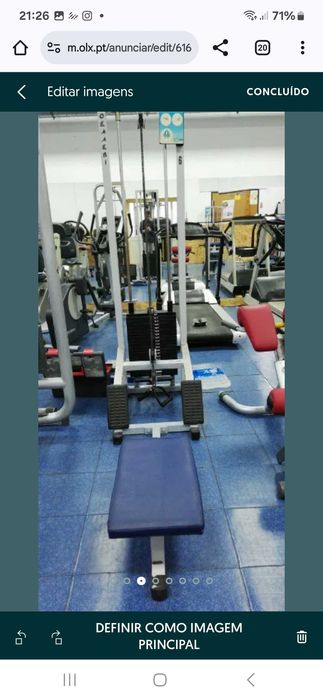 Máquina de musculação technogym