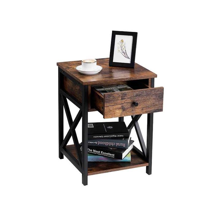 NOWA!! Loftowa szafka nocna z szufladą, do sypialni/salonu