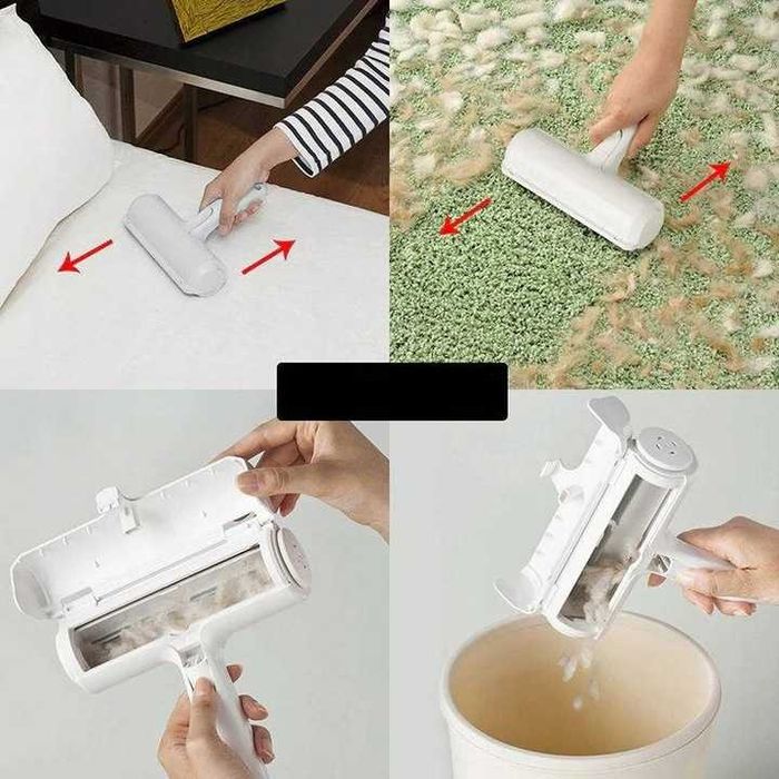 SZCZOTKA WAŁEK ROLKA do Czyszczenia UBRAŃ Zbierania SIERŚCI Psa Kota