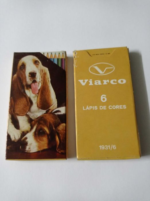 lápis cor e cera viarco caixa de 6 e12
