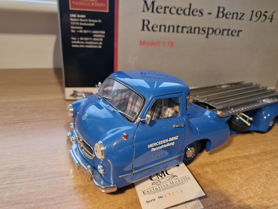 1:18 CMC Mercedes Benz 1954 Renntransporter M-036 Łódź Widzew • OLX.pl