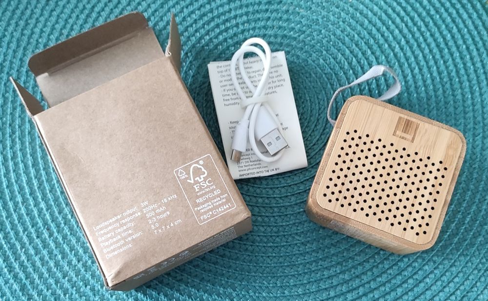 Bambusowy głośnik Bluetooth