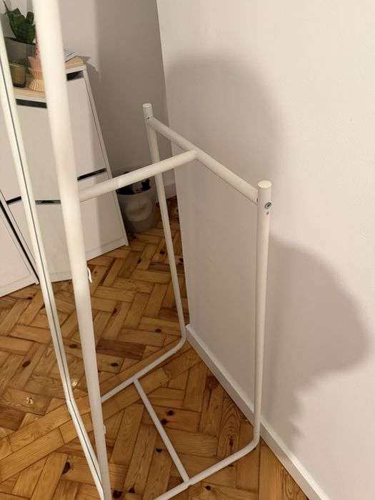 KNAPPER Espelho de pé, branco, 48x160 cm IKEA