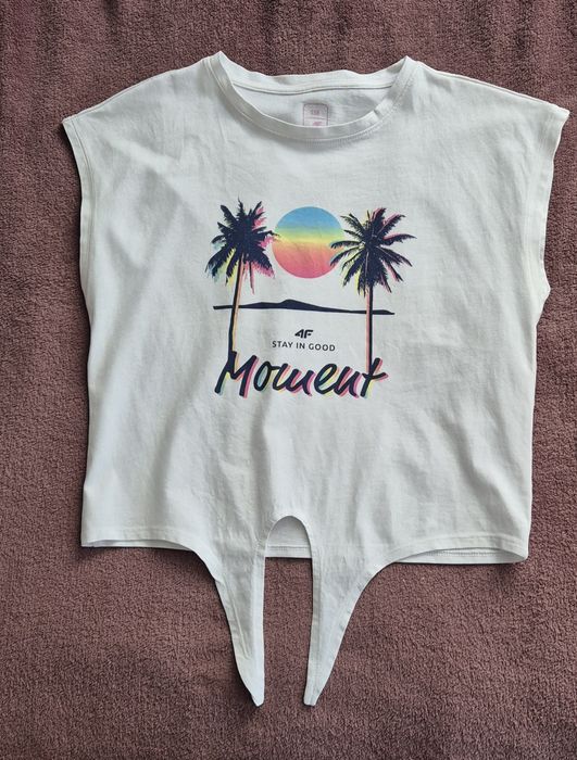 T-shirt dziewczęcy 4F rozmiar 158