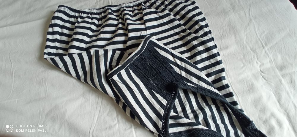 Komplet damski Bluzka i spodenki motyw marynarski