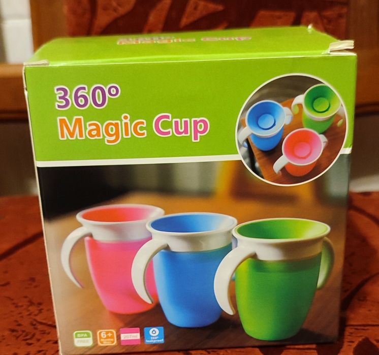 Чашка непроливайка дитяча 360 220мл Рожева